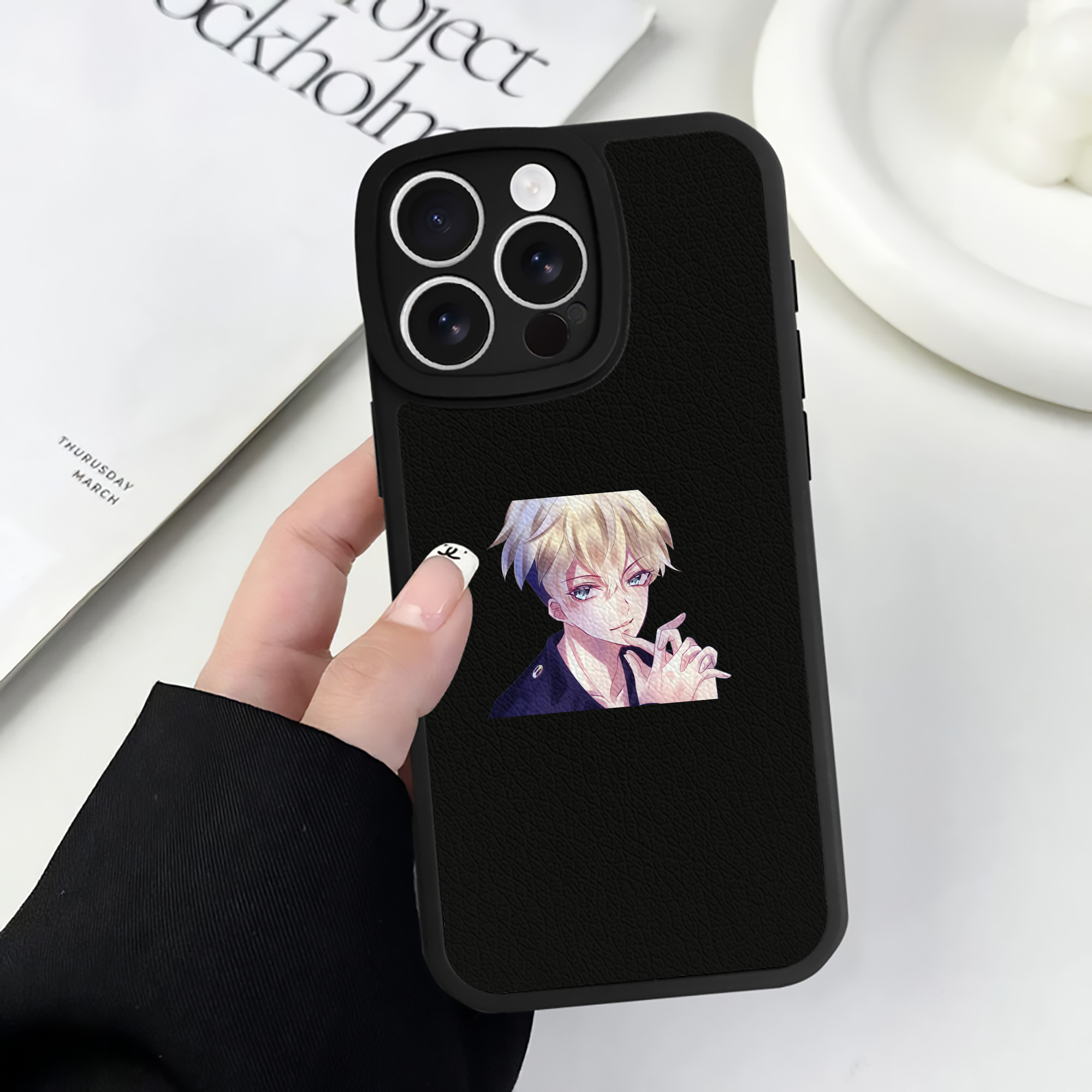 （画像用） 東京リベンジャーズ Tokyo Revengers 【iPhone 16シリーズ対応】シリコンスマホケース（レザー調） 材質：シリコン
